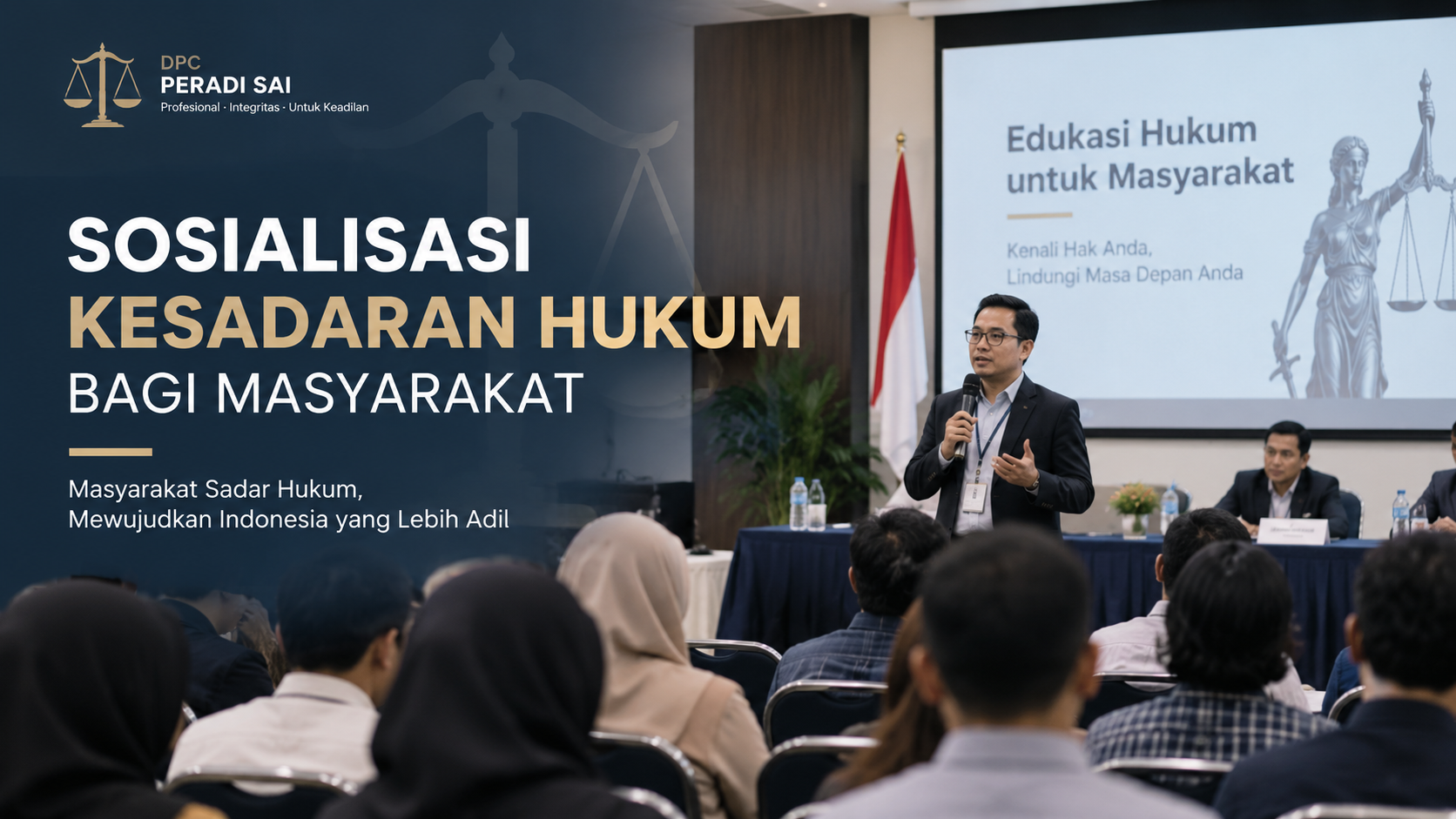 DPC Peradi SAI Gelar Sosialisasi Kesadaran Hukum bagi Masyarakat